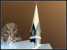 Steeple with border